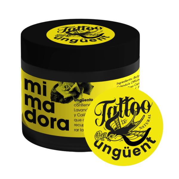Mimadora Tattoo ungüent de 50 ml per cuidar el tatuatge de forma natural